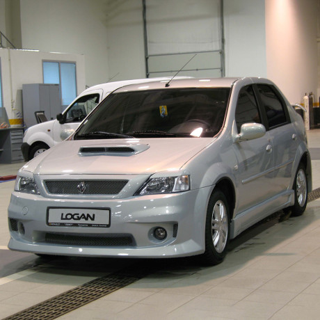 Накладки на пороги "Power DM 2" Renault Logan купить недорого с доставкой в Томск