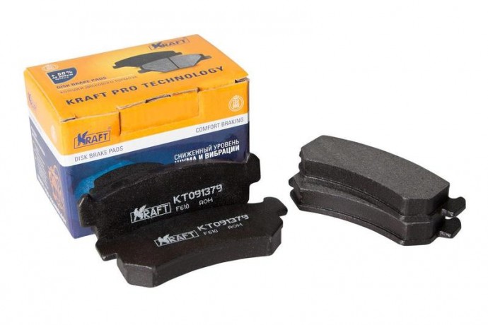 Комплект задних тормозных колодок для Chevrolet Lacetti (04-06), OBERKRAFT купить недорого с доставкой в Томск