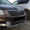 Зимний экран нижний, (текстурный пластик) для Skoda Yeti Outdoor (2013-2018) купить недорого с доставкой в Томск