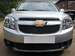 Защита радиатора "Standart" Chevrolet Orlando (2009-2015) верх, чёрная
