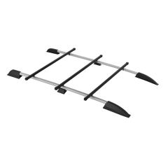 Рейлинги с тремя поперечинами профиль 1,20 (Серебристый муар) &quot;Усиленный&quot; для L@DA L@ЯGUS (2012-н.в.)