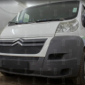Защита радиатора "Standart" Citroen Jumper (2006-2014) верх, чёрная купить недорого с доставкой в Томск