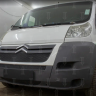 Защита радиатора "Standart" Citroen Jumper (2006-2014) верх, чёрная купить недорого с доставкой в Томск