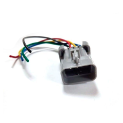 Разъем штыревой к жгуту форсунок для авто с проводами сечением 0,5 кв.мм, длина 120 мм