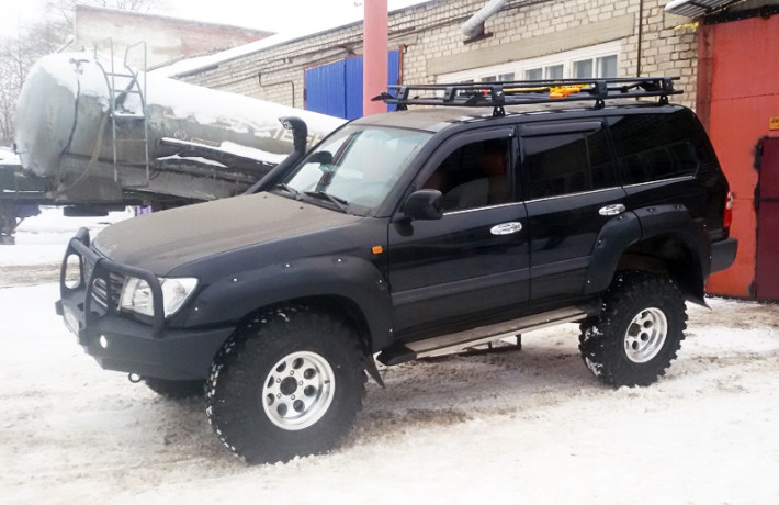 Силовые расширители арок стеклопластиковые на Toyota Land Cruiser 100 (11кг) купить недорого с доставкой в Томск