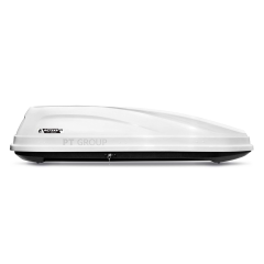 Бокс-багажник на крышу Аэродинамический White &quot;ACTIVE М Luxe&quot; ДВУСТОРОННЕЕ открывание