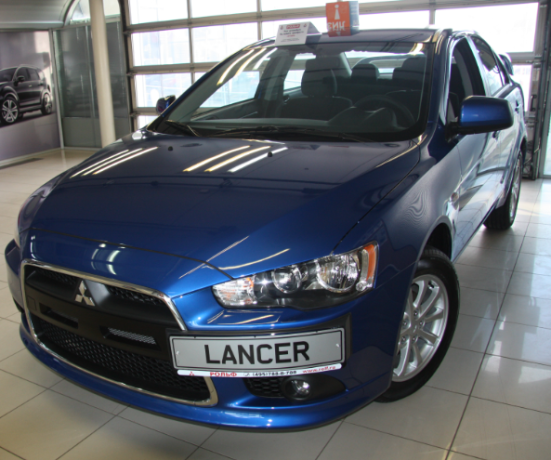 Рамка под номер на передний бампер для Mitsubishi Lancer X (2010-2016) купить недорого с доставкой в Томск